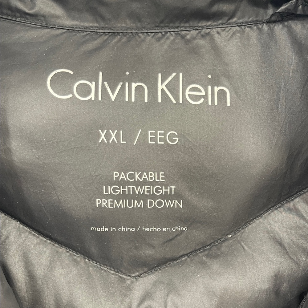 Calvin Klein Women's XXL Premium Duck Down Coat Black Puffer Classic Jacket - Picture 3 of 14